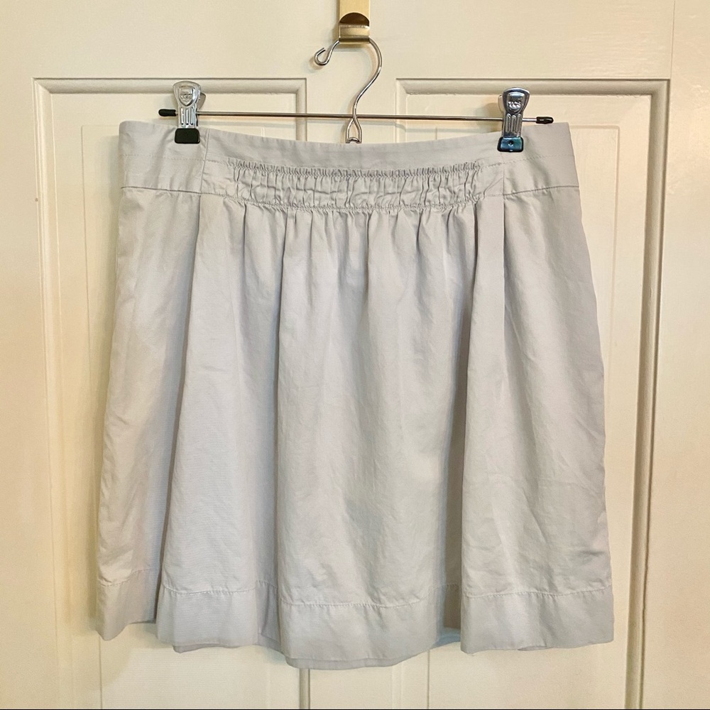 J CREW Light Grey Twill Skirt